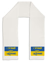 I stand with Ukraine Flag Adult Fleece 64 Inch Scarf-Scarves-TooLoud-White-One-Size-Adult-Davson Sales