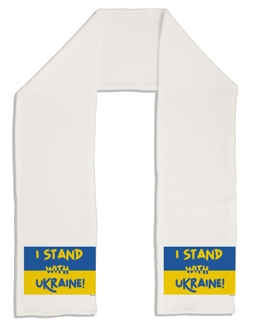 I stand with Ukraine Flag Adult Fleece 64 Inch Scarf Tooloud