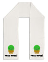 Cute Cactus - Free Hugs Adult Fleece 64&#x22; Scarf-TooLoud-White-One-Size-Adult-Davson Sales