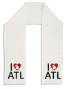 I Heart Atlanta Adult Fleece 64&#x22; Scarf-TooLoud-White-One-Size-Adult-Davson Sales