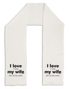 I Love My Wife - Poker Adult Fleece 64" Scarf-TooLoud-White-One-Size-Adult-Davson Sales