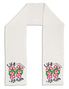 Life is Better in Flip Flops - Pink and Green Adult Fleece 64&#x22; Scarf-TooLoud-White-One-Size-Adult-Davson Sales