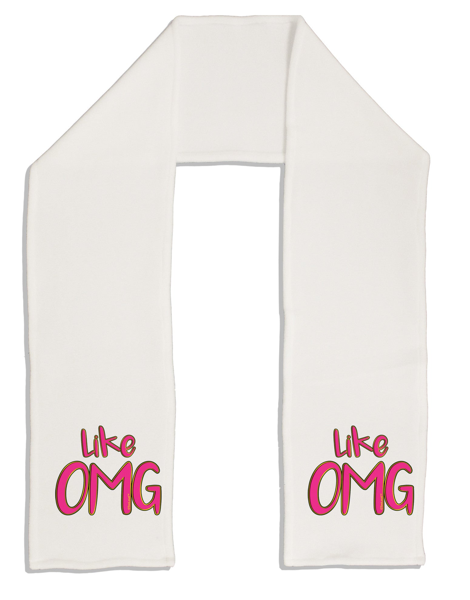 Like OMG Adult Fleece 64&#x22; Scarf by TooLoud-TooLoud-White-One-Size-Adult-Davson Sales