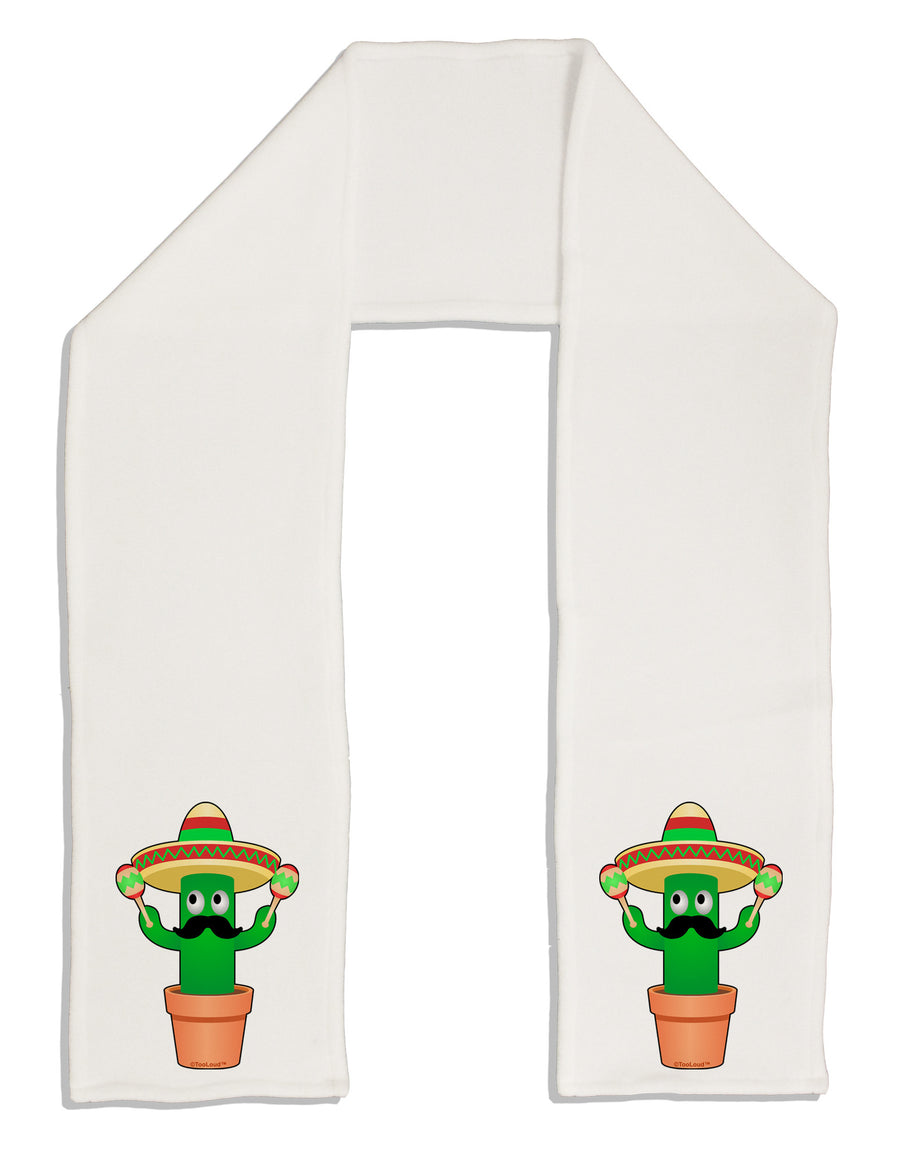 Fiesta Cactus Adult Fleece 64&#x22; Scarf-TooLoud-White-One-Size-Adult-Davson Sales