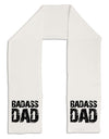 Badass Dad Adult Fleece 64&#x22; Scarf by TooLoud-TooLoud-White-One-Size-Adult-Davson Sales