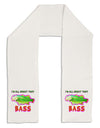 All About That Bass Fish Watercolor Adult Fleece 64&#x22; Scarf-TooLoud-White-One-Size-Adult-Davson Sales