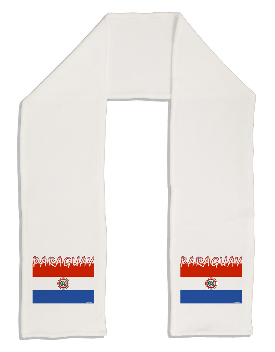 Paraguay Flag Adult Fleece 64&#x22; Scarf-TooLoud-White-One-Size-Adult-Davson Sales