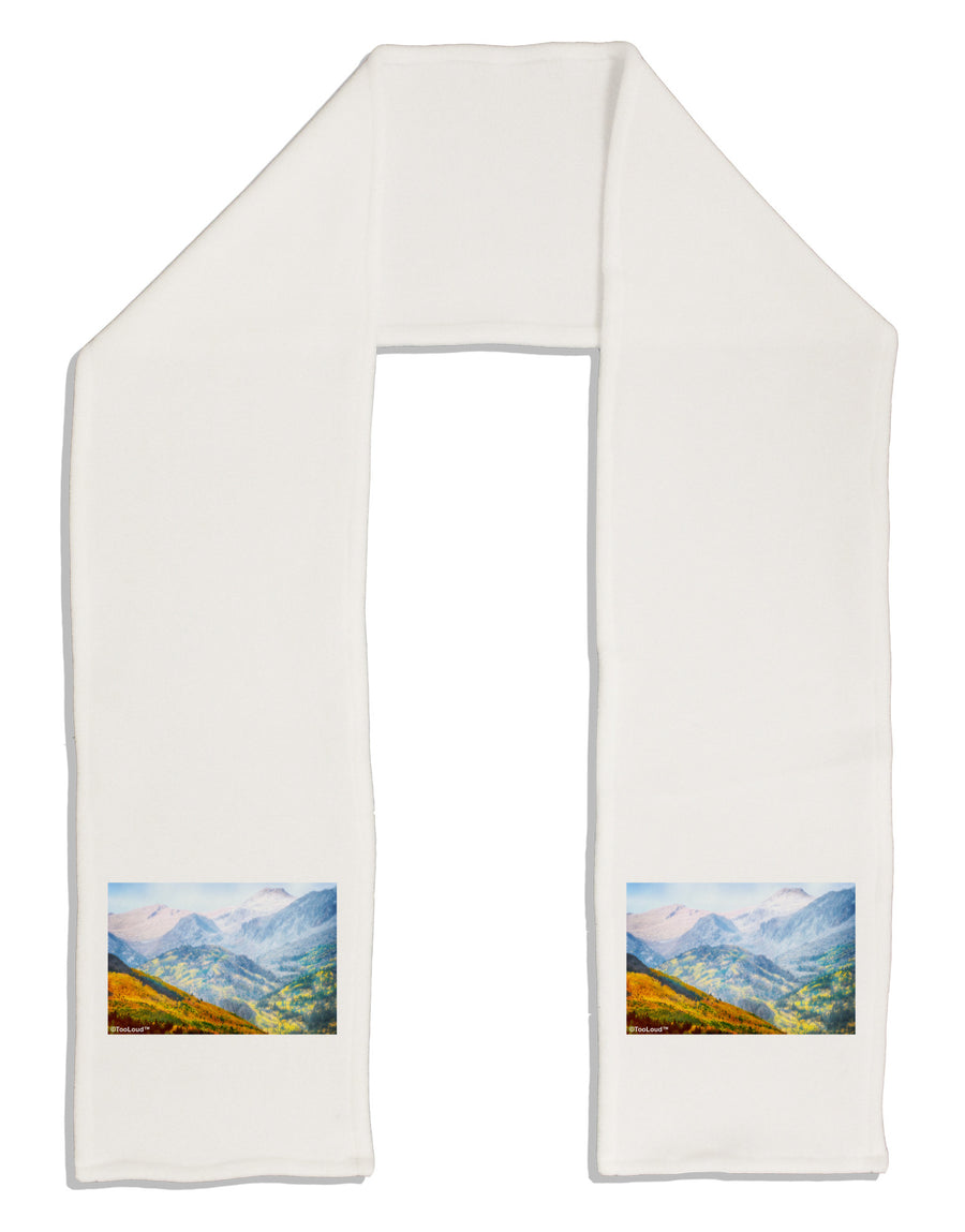 Colorado Fog Mountains Adult Fleece 64&#x22; Scarf-TooLoud-White-One-Size-Adult-Davson Sales