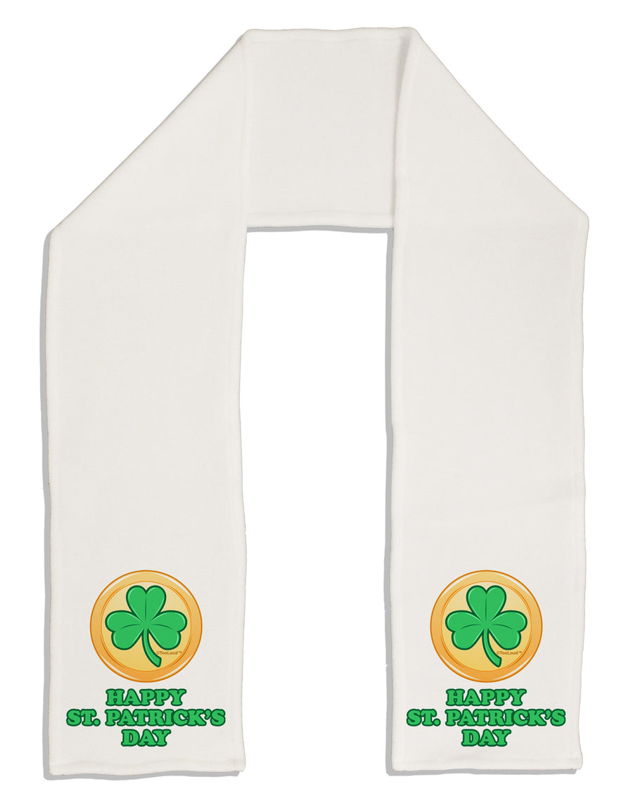 Shamrock Button - St Patrick's Day Adult Fleece 64&#x22; Scarf by TooLoud-TooLoud-White-One-Size-Adult-Davson Sales