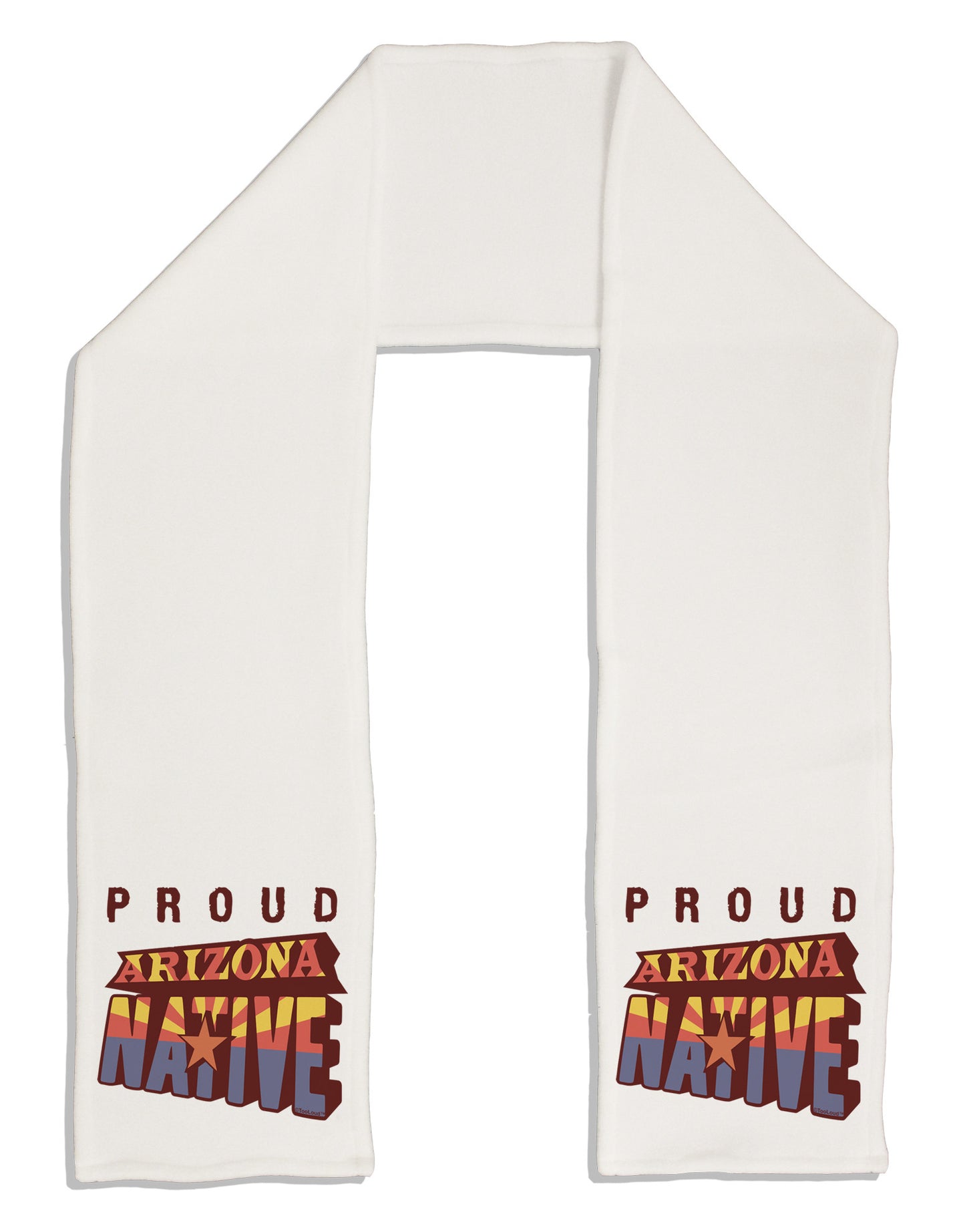 Proud Arizona Native Adult Fleece 64&#x22; Scarf-TooLoud-White-One-Size-Adult-Davson Sales
