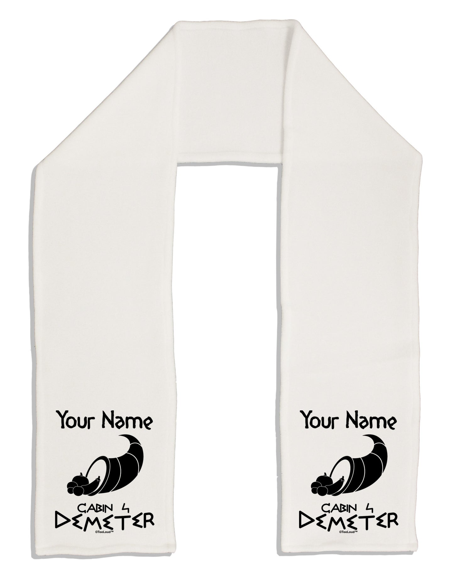 Personalized Cabin 4 Demeter Adult Fleece 64&#x22; Scarf-TooLoud-White-One-Size-Adult-Davson Sales