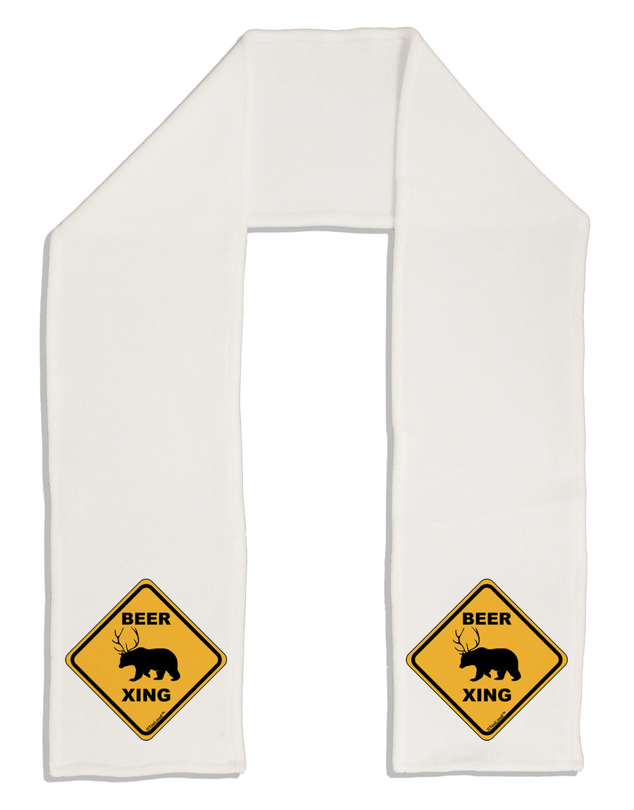 Beer Xing Adult Fleece 64" Scarf-TooLoud-White-One-Size-Adult-Davson Sales