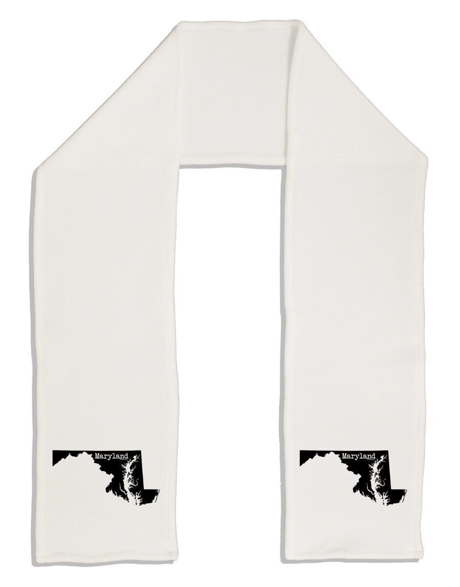 Maryland - United States Shape Adult Fleece 64&#x22; Scarf by TooLoud-TooLoud-White-One-Size-Adult-Davson Sales