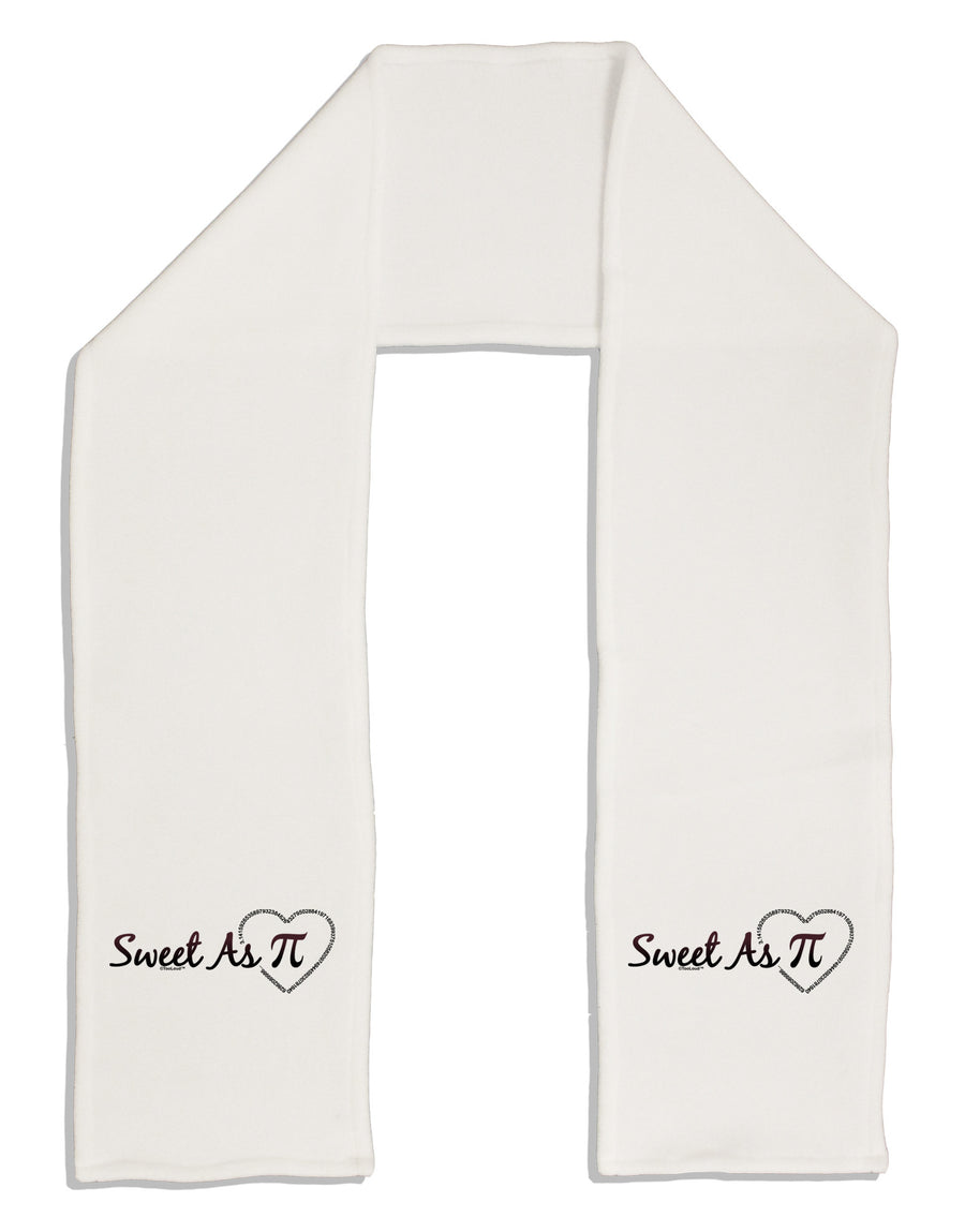 Sweet As Pi Adult Fleece 64" Scarf-TooLoud-White-One-Size-Adult-Davson Sales