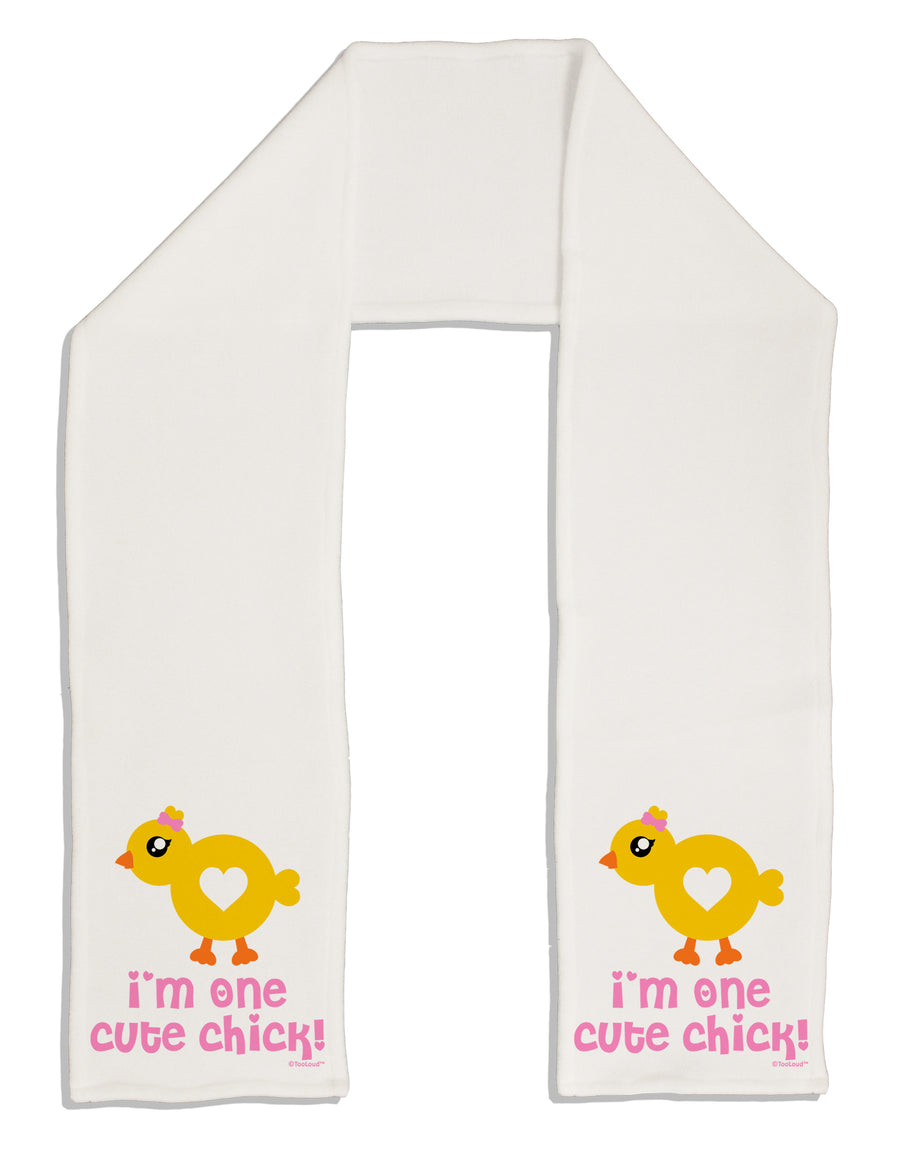 I'm One Cute Chick Adult Fleece 64&#x22; Scarf by TooLoud-TooLoud-White-One-Size-Adult-Davson Sales