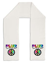 PLUR Rainbow Adult Fleece 64&#x22; Scarf-TooLoud-White-One-Size-Adult-Davson Sales