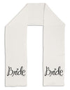 Bride Design - Diamond Adult Fleece 64&#x22; Scarf-TooLoud-White-One-Size-Adult-Davson Sales