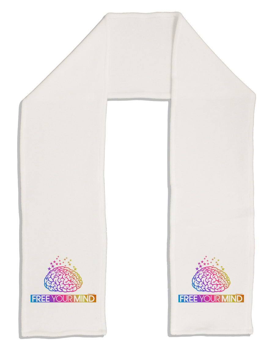 Free Your Mind Adult Fleece 64&#x22; Scarf-TooLoud-White-One-Size-Adult-Davson Sales