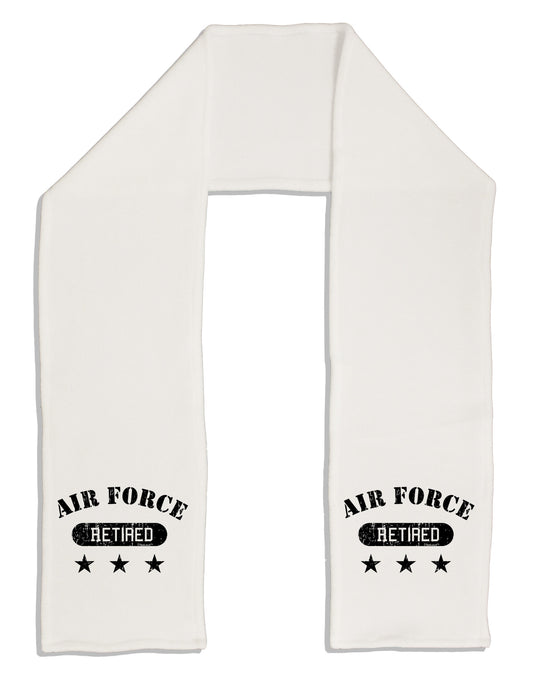 Retired Air Force Adult Fleece 64&#x22; Scarf-TooLoud-White-One-Size-Adult-Davson Sales