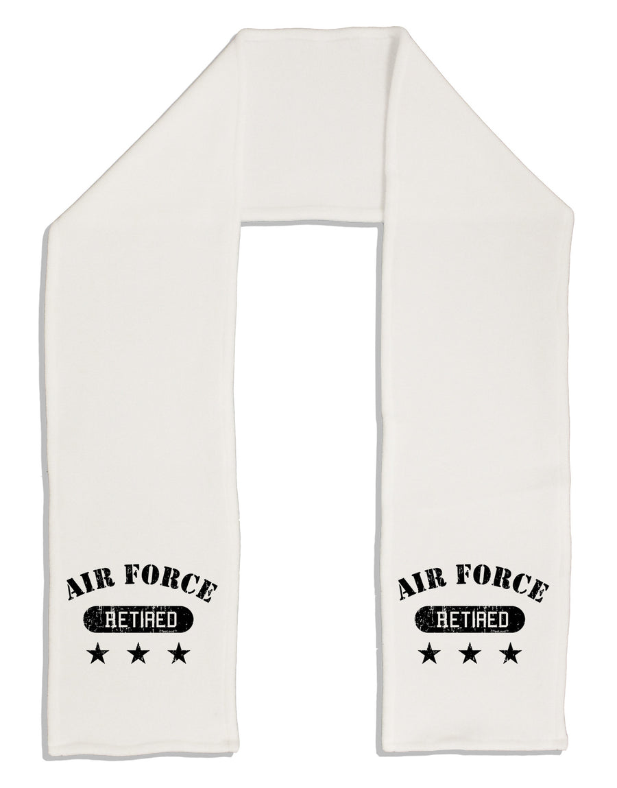 Retired Air Force Adult Fleece 64&#x22; Scarf-TooLoud-White-One-Size-Adult-Davson Sales