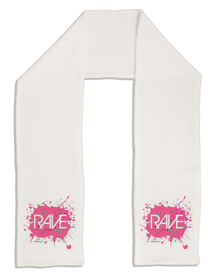 Rave Splatter Pink Adult Fleece 64&#x22; Scarf-TooLoud-White-One-Size-Adult-Davson Sales