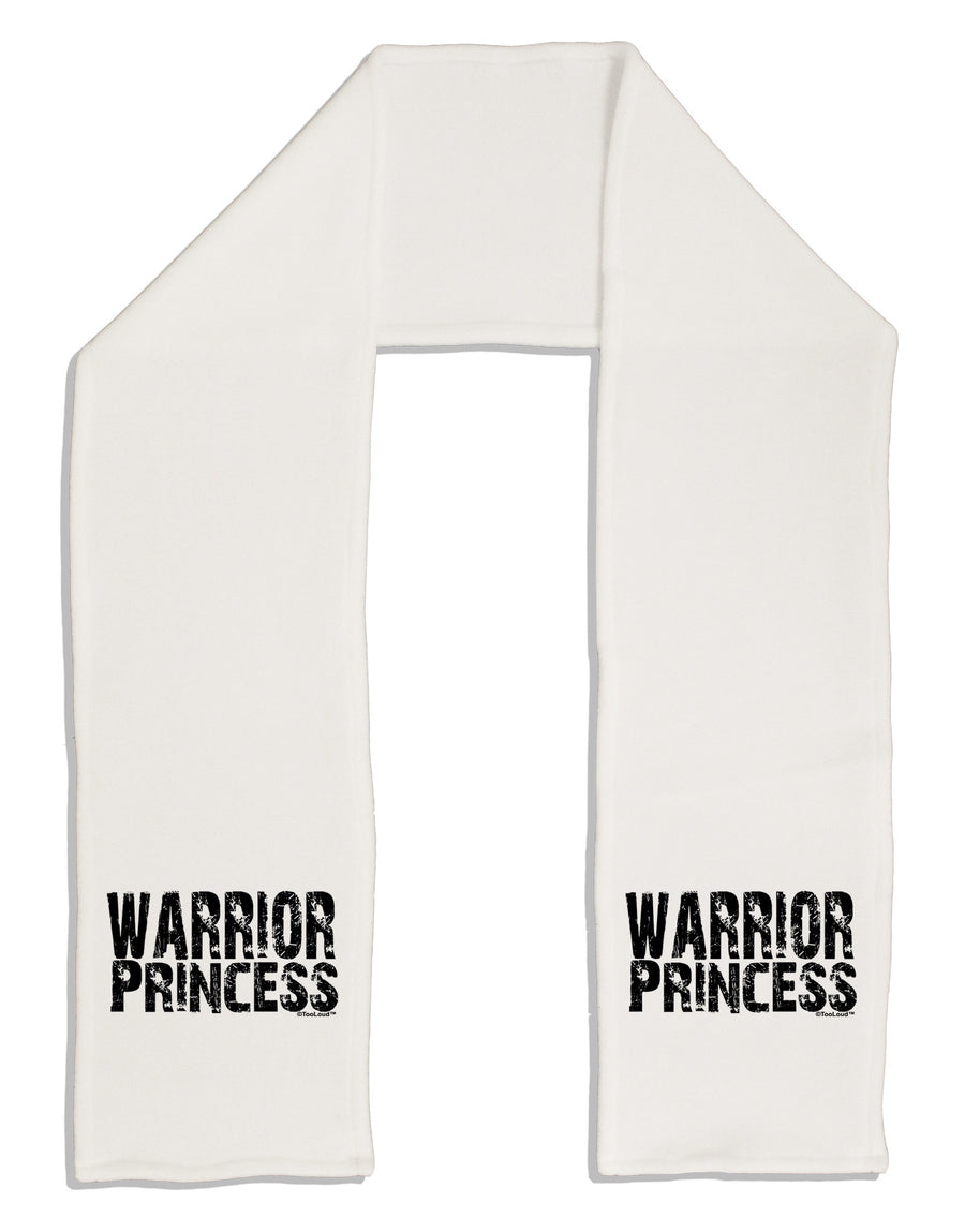 Warrior Princess Black and White Adult Fleece 64&#x22; Scarf-TooLoud-White-One-Size-Adult-Davson Sales