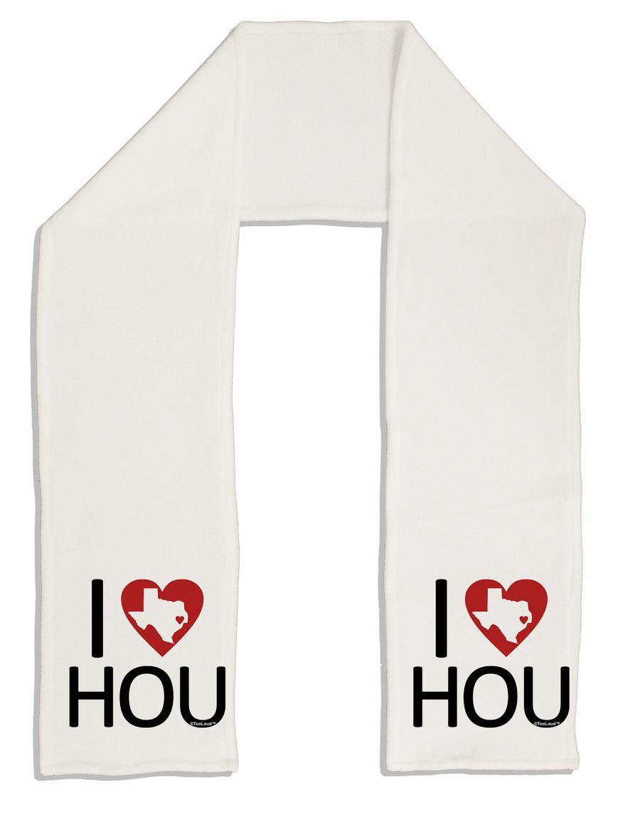 I Heart Houston Adult Fleece 64&#x22; Scarf-TooLoud-White-One-Size-Adult-Davson Sales