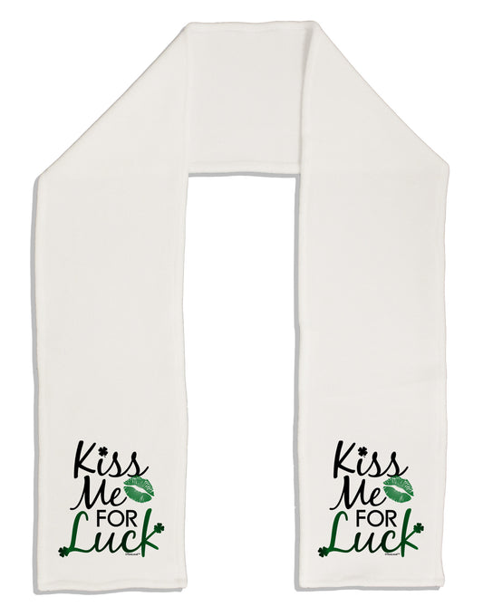 Kiss Me For Luck Adult Fleece 64&#x22; Scarf-TooLoud-White-One-Size-Adult-Davson Sales