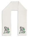 Kiss Me For Luck Adult Fleece 64&#x22; Scarf-TooLoud-White-One-Size-Adult-Davson Sales