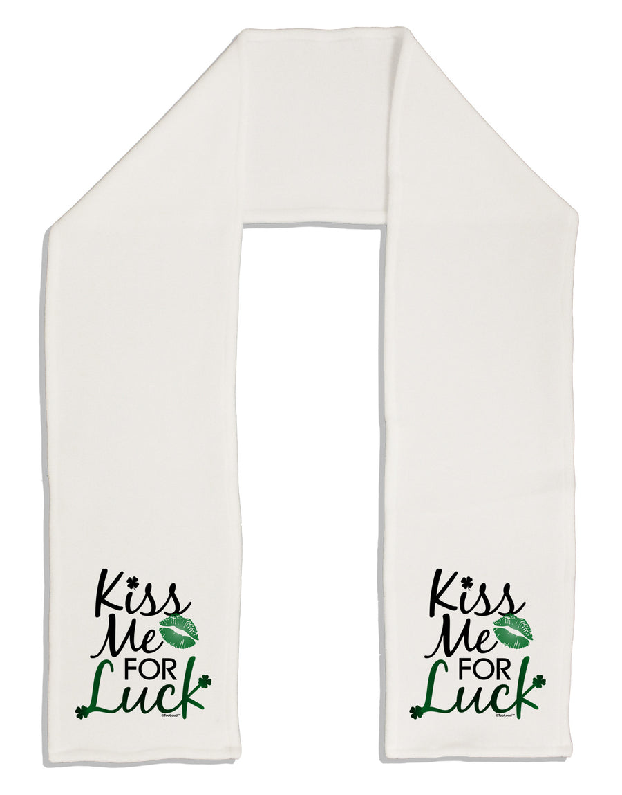 Kiss Me For Luck Adult Fleece 64&#x22; Scarf-TooLoud-White-One-Size-Adult-Davson Sales