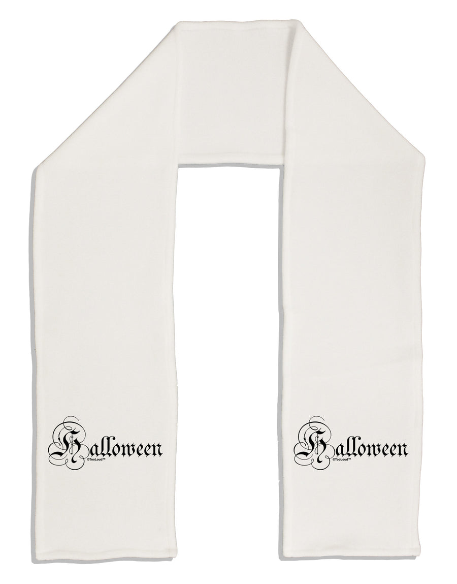 Halloween Script Text Adult Fleece 64&#x22; Scarf-TooLoud-White-One-Size-Adult-Davson Sales