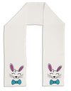 Happy Easter Bunny Face Adult Fleece 64 Inch Scarf-Scarves-TooLoud-White-One-Size-Adult-Davson Sales