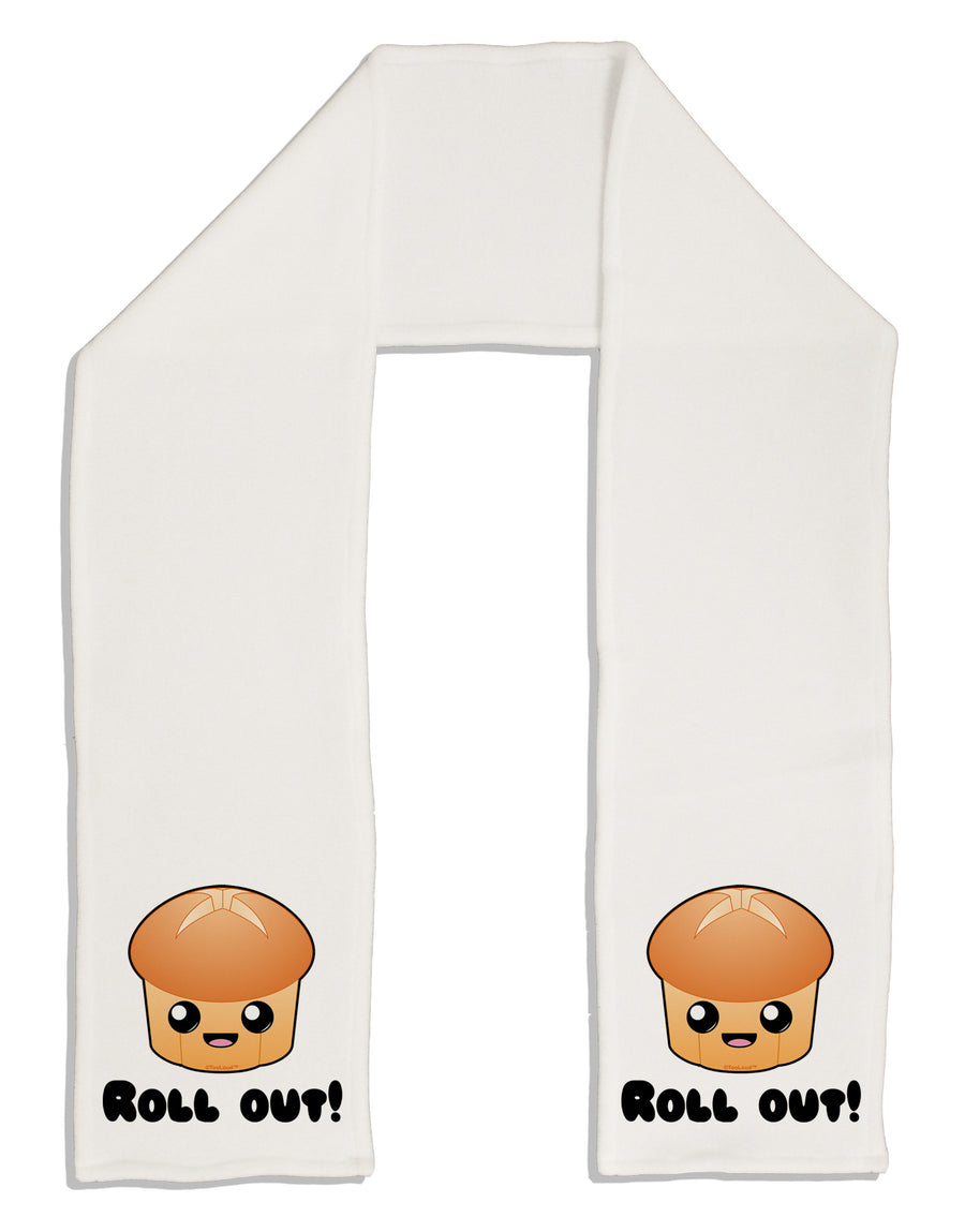 Roll Out Cute Roll Adult Fleece 64&#x22; Scarf-TooLoud-White-One-Size-Adult-Davson Sales