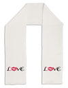 Love Kiss Adult Fleece 64&#x22; Scarf-TooLoud-White-One-Size-Adult-Davson Sales