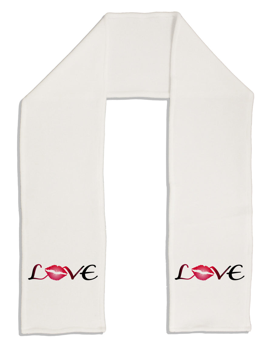 Love Kiss Adult Fleece 64&#x22; Scarf-TooLoud-White-One-Size-Adult-Davson Sales