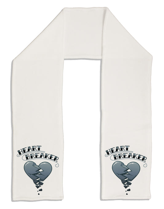 Heart Breaker Manly Adult Fleece 64&#x22; Scarf by-TooLoud-White-One-Size-Adult-Davson Sales