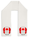 Skull Flag Canada Adult Fleece 64&#x22; Scarf-TooLoud-White-One-Size-Adult-Davson Sales