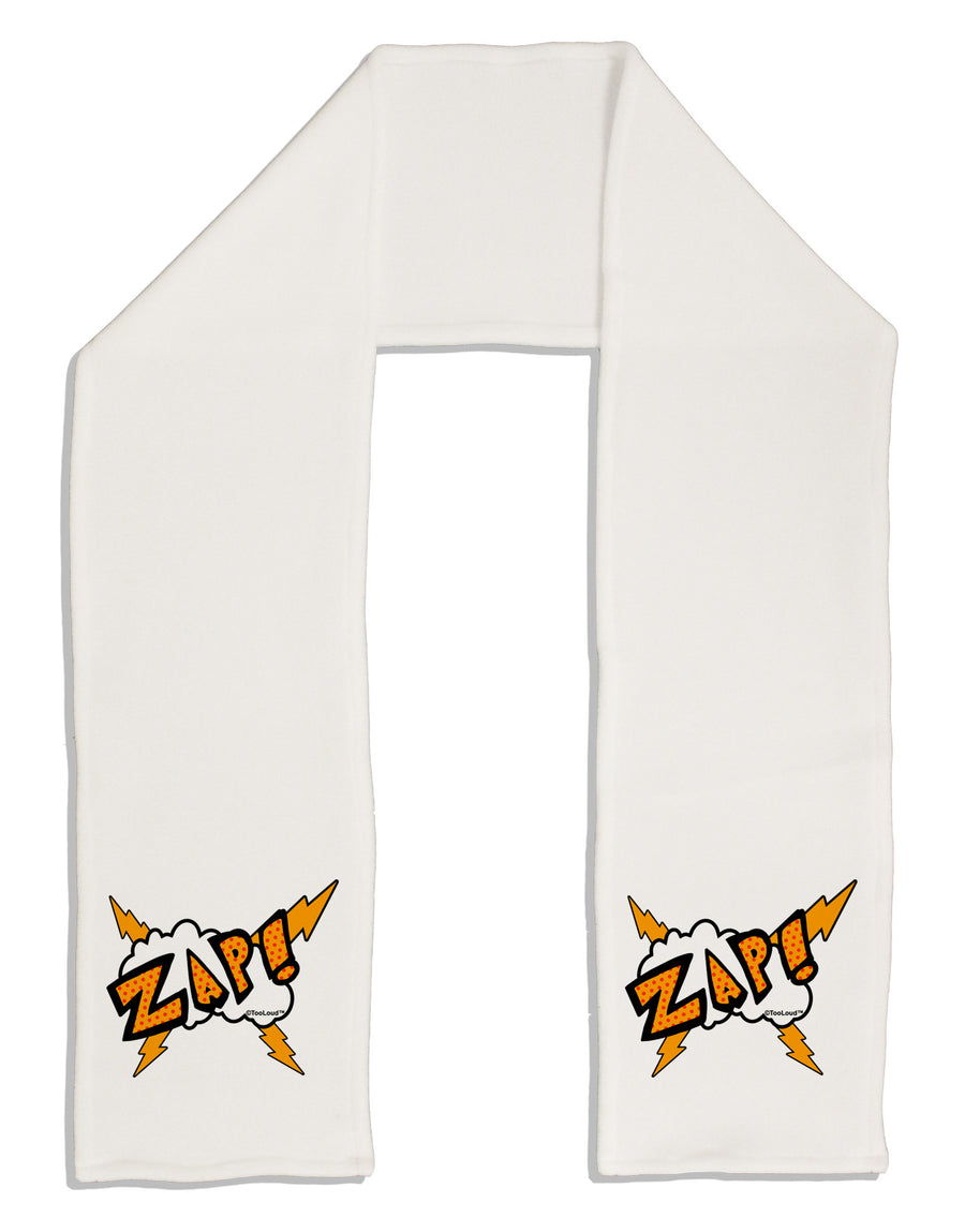 Onomatopoeia ZAP Adult Fleece 64&#x22; Scarf-TooLoud-White-One-Size-Adult-Davson Sales