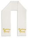 Birthday Queen Text Adult Fleece 64&#x22; Scarf by TooLoud-TooLoud-White-One-Size-Adult-Davson Sales