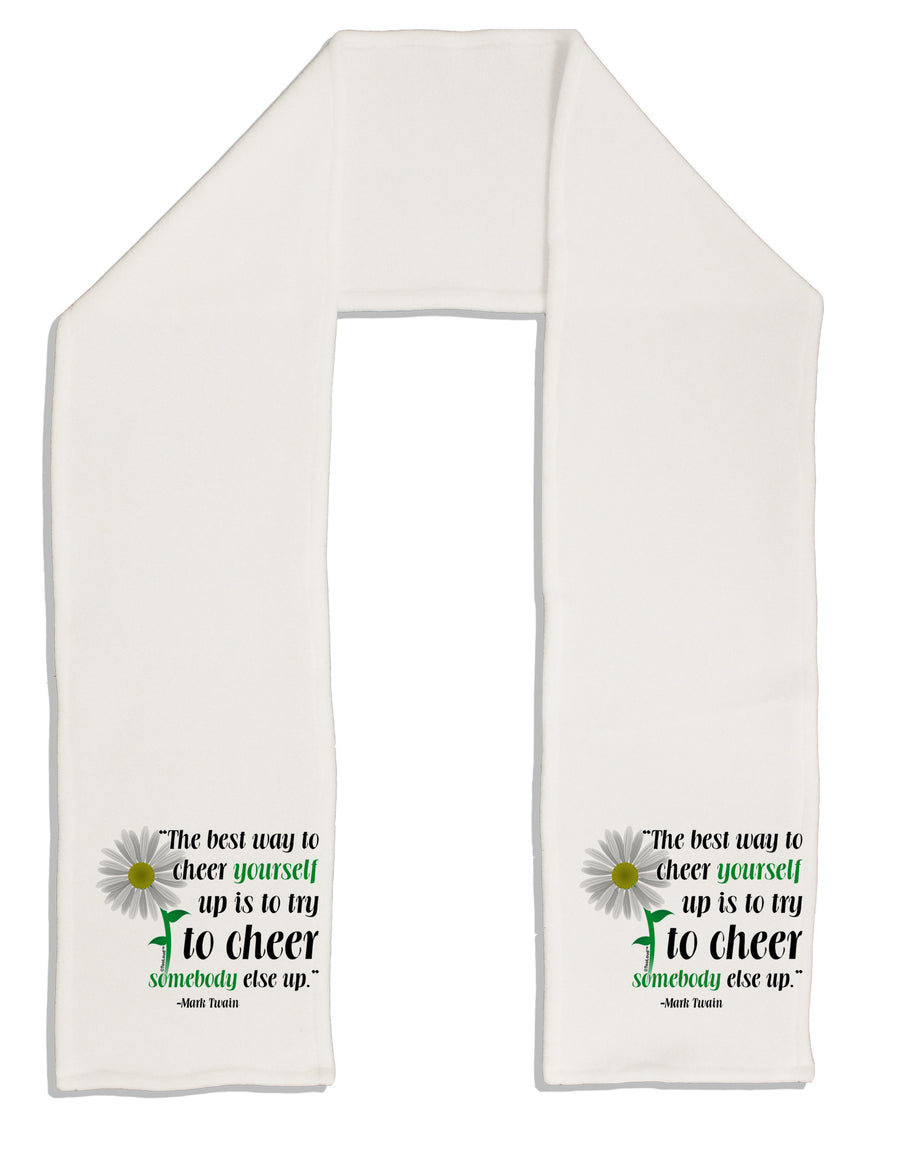 Cheer Yourself Up Mark Twain Adult Fleece 64&#x22; Scarf-TooLoud-White-One-Size-Adult-Davson Sales