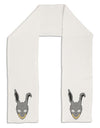 Scary Bunny Face Adult Fleece 64&#x22; Scarf-TooLoud-White-One-Size-Adult-Davson Sales