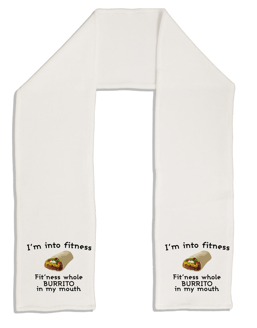 I'm Into Fitness Burrito Funny Adult Fleece 64&#x22; Scarf by TooLoud-Clothing-TooLoud-White-One-Size-Adult-Davson Sales
