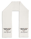 Coffee Iced and Black Adult Fleece 64&#x22; Scarf-TooLoud-White-One-Size-Adult-Davson Sales