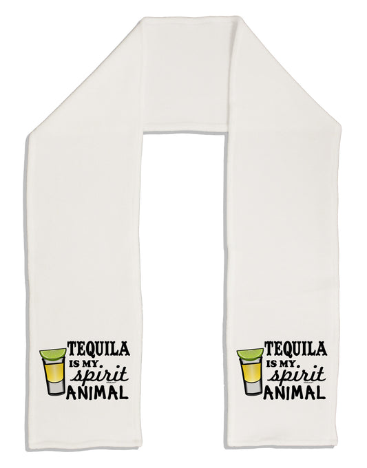 Tequila Is My Spirit Animal Adult Fleece 64&#x22; Scarf-TooLoud-White-One-Size-Adult-Davson Sales