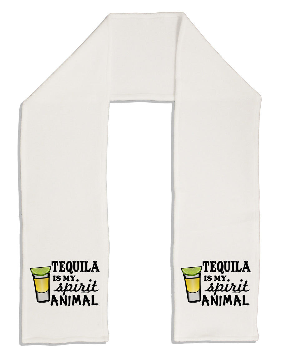 Tequila Is My Spirit Animal Adult Fleece 64&#x22; Scarf-TooLoud-White-One-Size-Adult-Davson Sales