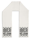 Error 404 Festivity Not Found Adult Fleece 64&#x22; Scarf by-TooLoud-White-One-Size-Adult-Davson Sales