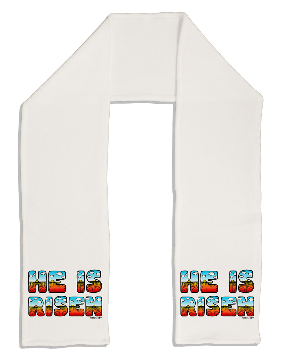 He Is Risen - Easter - Sunrise Letters Adult Fleece 64&#x22; Scarf-TooLoud-White-One-Size-Adult-Davson Sales