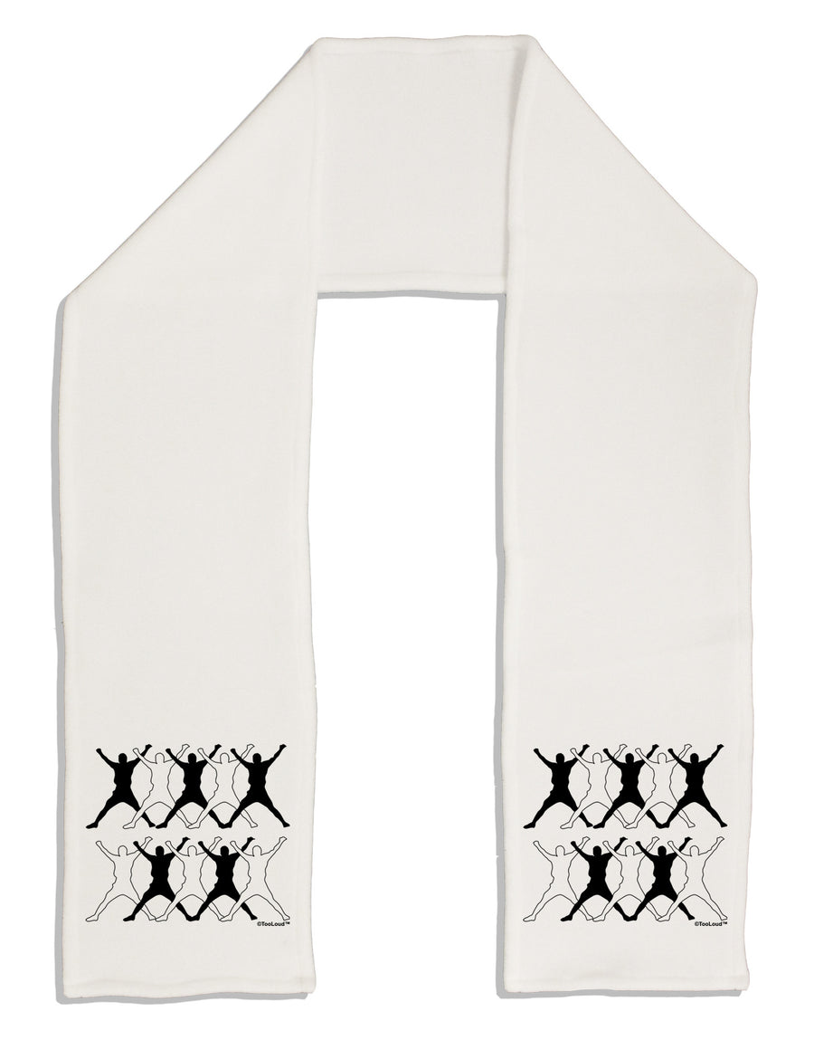 Ten Lords A Leaping Text Adult Fleece 64&#x22; Scarf-TooLoud-White-One-Size-Adult-Davson Sales