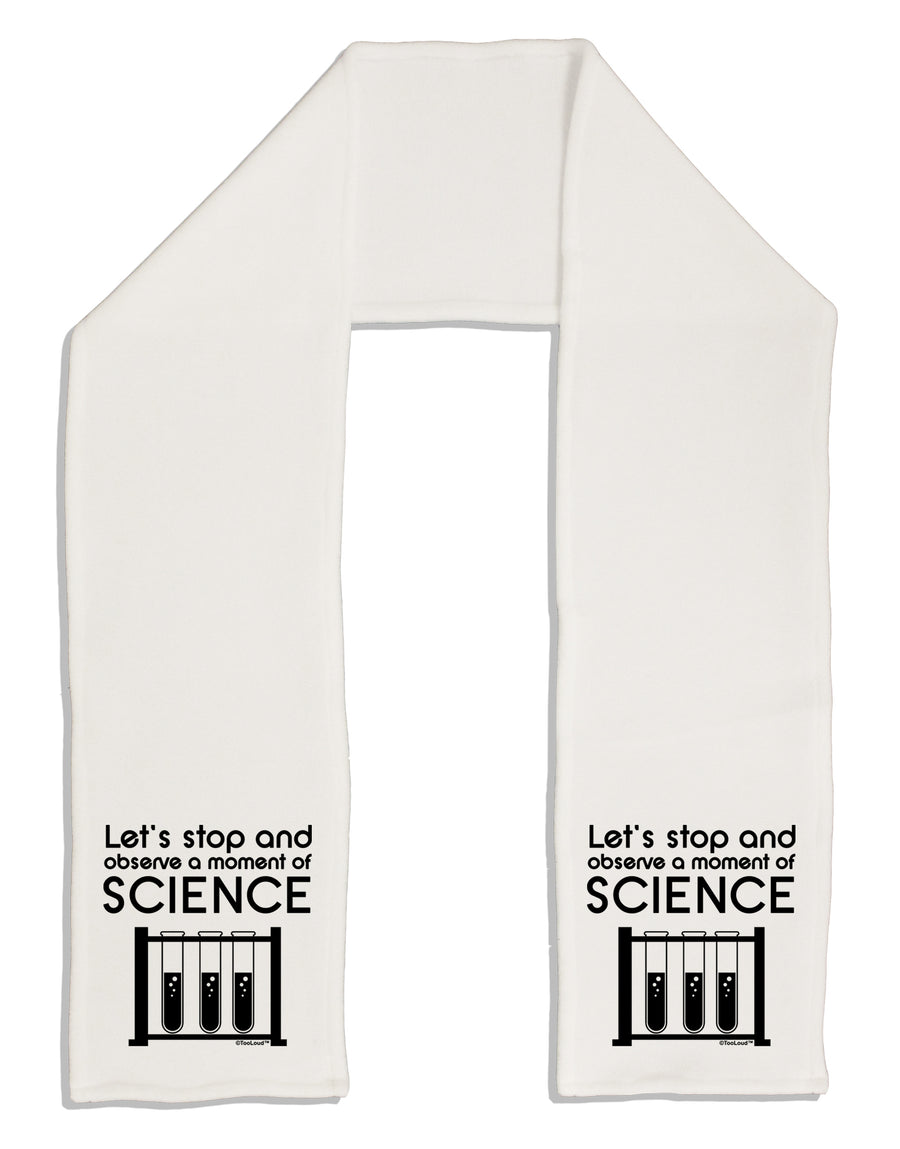 Moment of Science Adult Fleece 64&#x22; Scarf by TooLoud-TooLoud-White-One-Size-Adult-Davson Sales