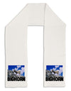 Bighorn Ram Text Adult Fleece 64&#x22; Scarf-TooLoud-White-One-Size-Adult-Davson Sales